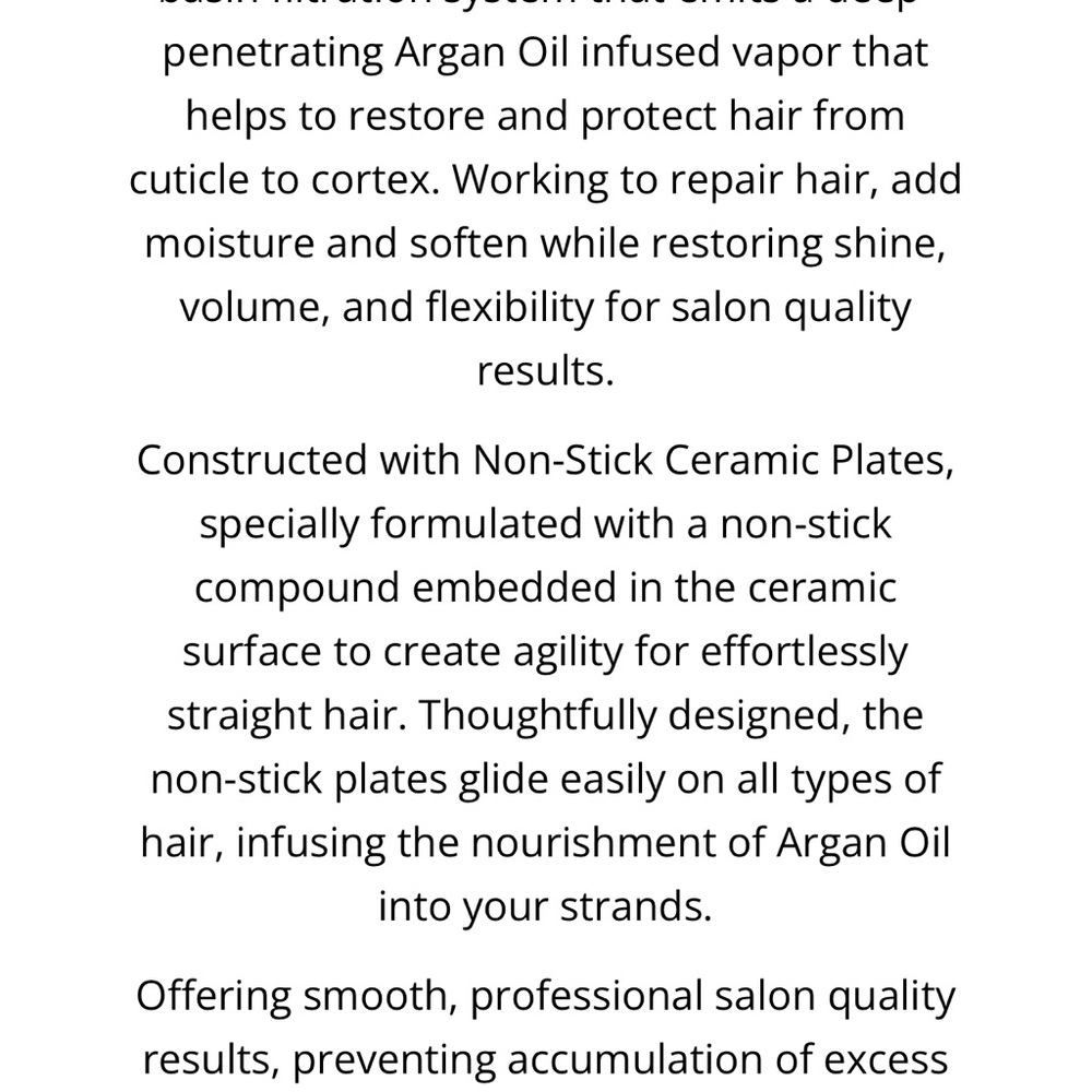 Black Ceramic Hair Straightener with Tourmaline Technology - Picture 16 of 16